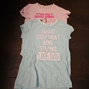 The Children's Place Pink and Blue Graphic Tees